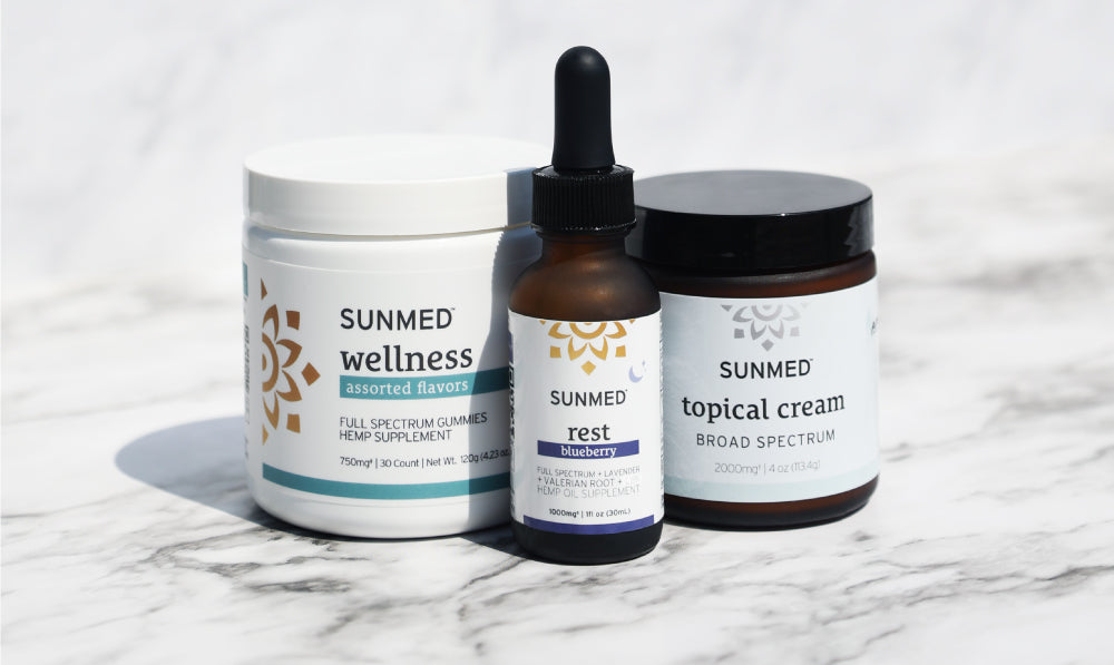 Three Sunmed hemp products ...