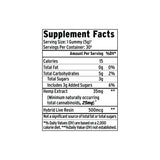 Supplement Facts label for Above Delta-8 Live Resin Gummies by Sunmed CBD, highlighting calories, carbohydrates, sugars, and comprehensive details on hemp extract—including a premium live resin blend made with hemp-derived delta-8 THC.
