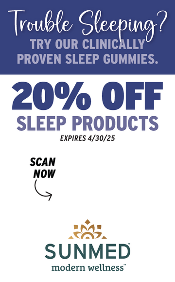 Enjoy restful nights with 20% off Sunmed CBD&