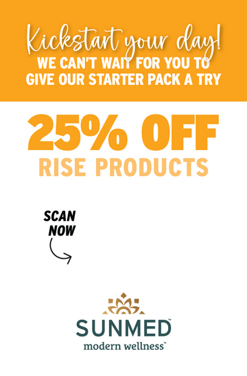 25% off Sunmed CBD Rise Gummies Insert at Sunmed Modern Wellness. Scan now for a starter pack offer!.