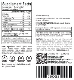 Supplement Facts label for CBN Sleep 7-Day Sample Pack by Sunmed CBD; includes nutrition information, ingredients, caution, and storage instructions.