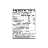 Supplement Facts label for Sunmed CBD Full Spectrum Trim Weight Loss Gummies, detailing calories, ingredients, and nutritional information; these hemp-derived gummies are expertly crafted as an appetite suppressant to support your wellness journey.