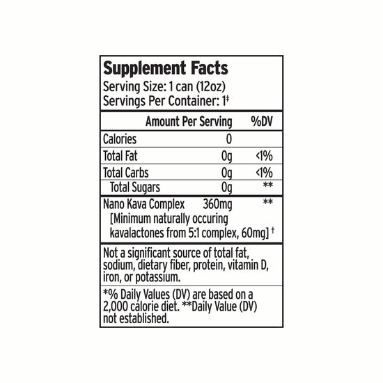 The Supplement Facts label for Sunmed CBD Kava Seltzer - Blood Orange (12oz) lists calories, fat, carbs, sugars, and Nano Kava Complex with kava root extract.