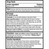 Drug facts label for Sunmed CBD Broad Spectrum CBD Menthol Spray for Pain, providing menthol pain relief with usage, warnings, directions, and a full ingredients list.