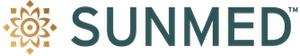 Sunmed Your CBD Store logo with a gold floral emblem on the left and text on the right.