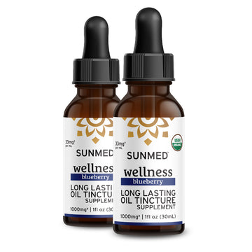 Two bottles of Sunmed CBD *20% Off* - 1000mg Full Profile Tincture 2-Pack.