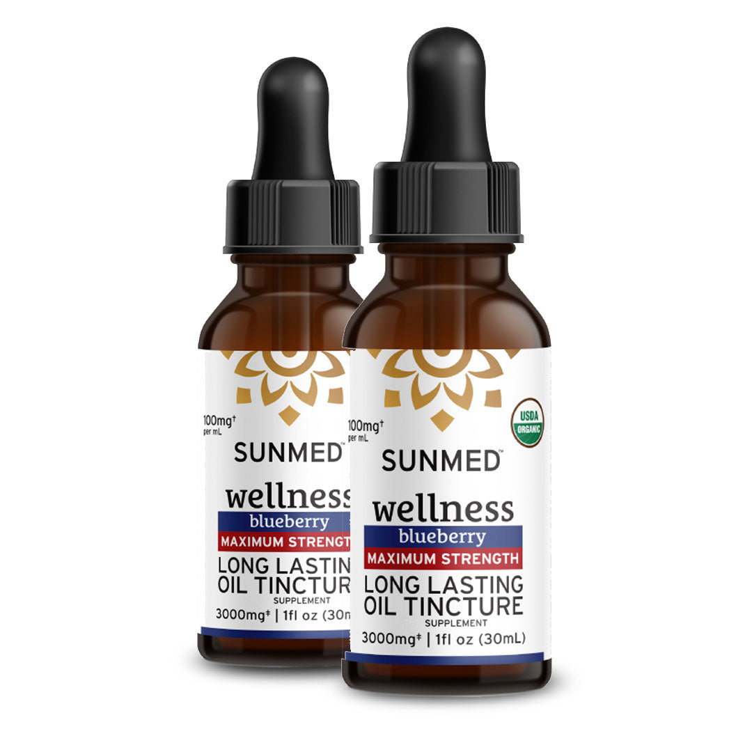 Two bottles of Sunmed CBD *20% Off* - 3000mg Full Profile Tincture 2-Pack.