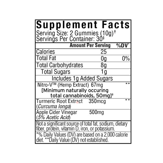 The supplement facts label for Sunmed CBD Full Spectrum Trim Weight Loss Gummies shows calories, ingredients, nutrients including turmeric and apple cider vinegar, and highlights appetite suppressant benefits from select THCV gummies.