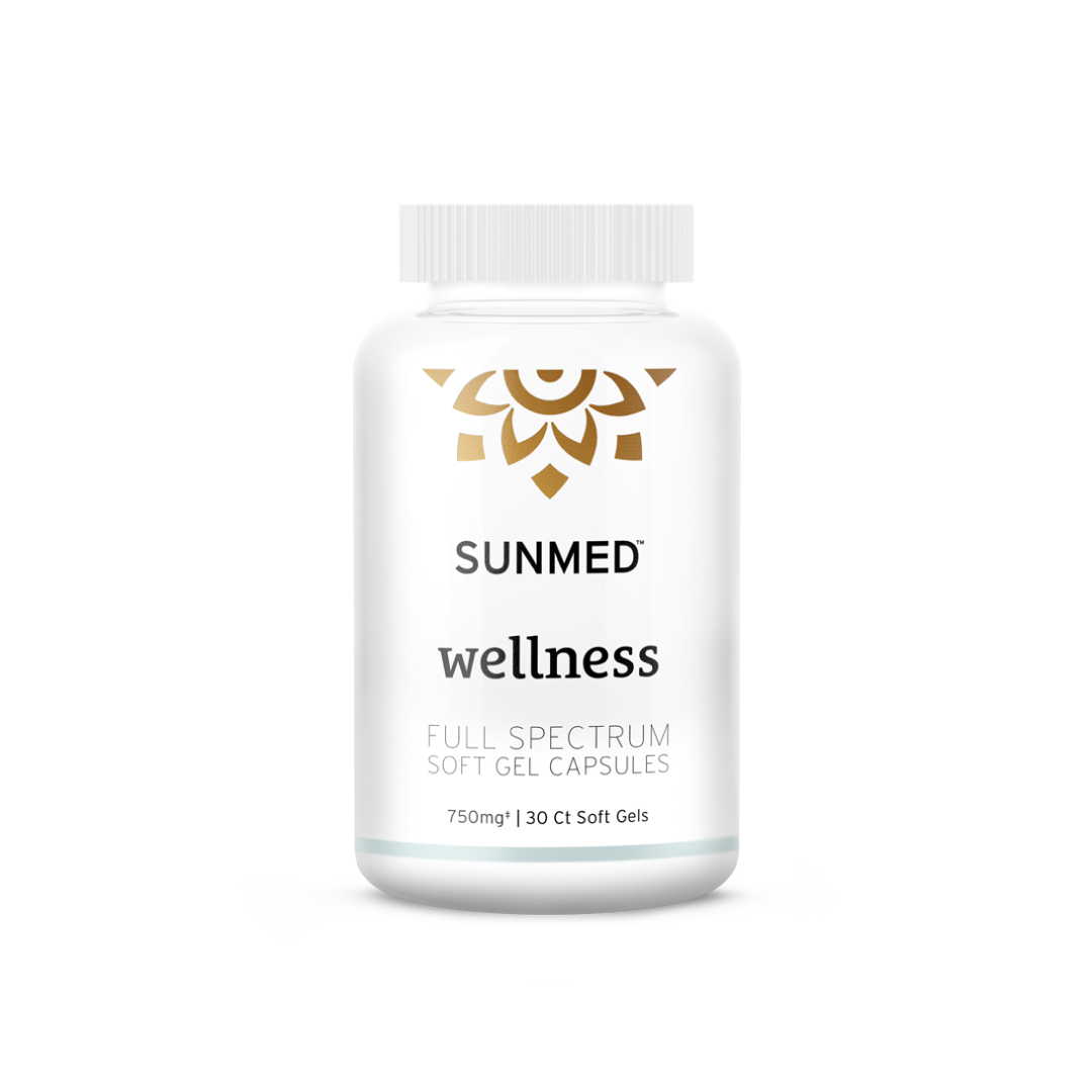 Sunmed Full Spectrum Wellness Soft Gel Capsules 750mg 30ct soft gels