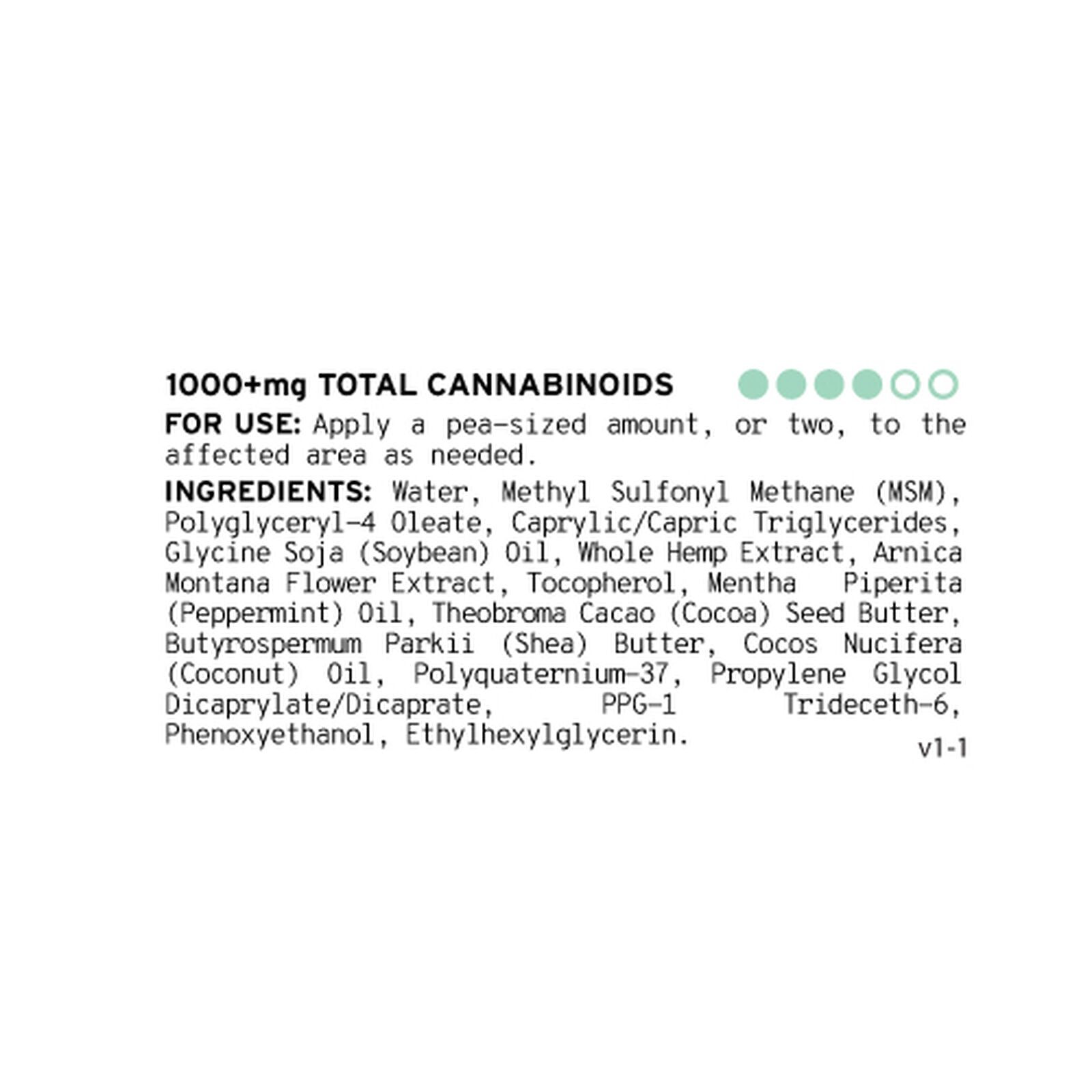 Introducing Sunmed CBD's Full Spectrum Relief CBD Cream, featuring a blend of MSM, Polyglyceryl-4 Oleate, Soybean Oil, Arnica Oil, Cocoa Butter, Shea Butter, and more for effective topical relief. This premium cream is enriched with Full Spectrum hemp extract.